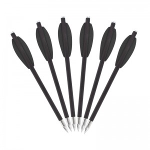 Elongarrow 119612-04 Boltaí crosbhogha piostail le 2pcs saighead dath dubh saighead